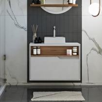 Gabinete para Banheiro Com Cuba 80cm 1 Porta Jasper