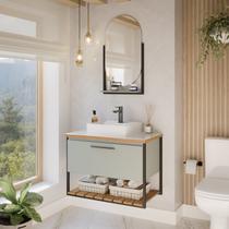 Gabinete para Banheiro com Cuba 80cm Palermo Gabinete para Banheiro com Cuba 80cm Palermo