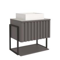 Gabinete para Banheiro com Cuba 85cm Mdf Helsing Gabinete para Banheiro com Cuba 85cm Mdf Helsing