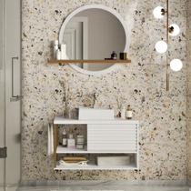 Gabinete para Banheiro com Cuba e Espelheira 80cm Urban