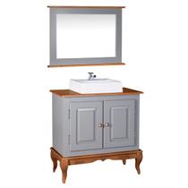 Gabinete para Banheiro com Cuba e Espelheira Dália 3050 Linz Móveis