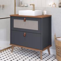 Gabinete para Banheiro com Cuba Mily Espresso Móveis