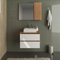 Gabinete para Banheiro com Espelheira 1 Porta BN3602 Tecno Mobili