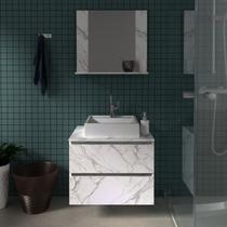 Gabinete para Banheiro com Espelheira com Prateleira BN3607 Tecno Mobili