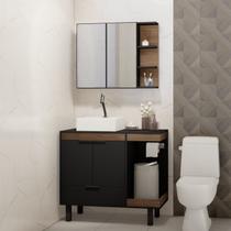 Gabinete para Banheiro com Espelheira Emma Estilare