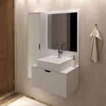 Gabinete para Banheiro com Espelho - Branco