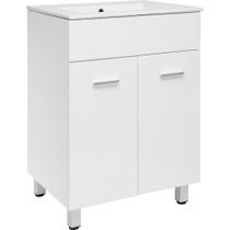 Gabinete para Banheiro com Lavatório Abrantes Branco 60cm Sensi D'Acqua - Sensi Dacqua