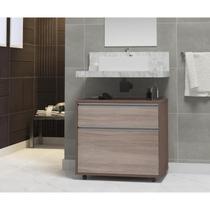 Gabinete para Banheiro com Rodízio 60cm 2 Gavetas Safira Inferior Gabinete para Banheiro com Rodízio 60cm 2 Gavetas Safira Inferior