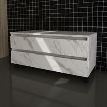 Gabinete para Banheiro com rodízios 2 Gavetas BN3603 Tecnomobili Gabinete para Banheiro com rodízios 2 Gavetas BN3603 Tecnomobili