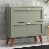 Gabinete para Banheiro com Tampo 80cm Retro Mdf Verde Milano - On Móveis