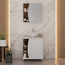 Gabinete para Banheiro e Espelheira 60cm Moab