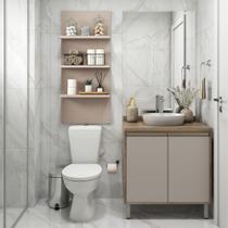 Gabinete Para Banheiro E Prateleira Suprema Com Graff