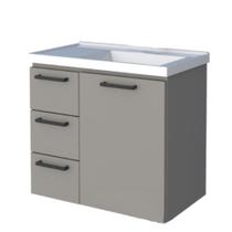 Gabinete para Banheiro em Aço Ameixa 0,62 Metros Cinza com Lavatório - P101212 - COZIMAX Gabinete para Banheiro em Aço Ameixa 0,62 Metros Cinza com Lavatório - P101212 - COZIMAX