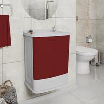 Gabinete para Banheiro em Plástico com Lavatório Fit Astra sem Torneira