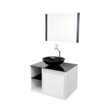 Gabinete Para Banheiro Italia Completo Em Mdf 60cm Bracasa - VILDREX