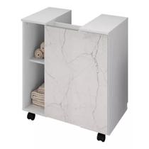 Gabinete Para Banheiro Pequin Sem Pia Branco Carrara