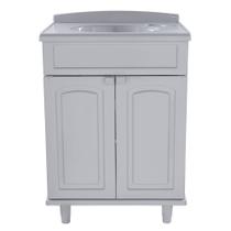 Gabinete Para Banheiro Plastico Gabmax Astra Cinza