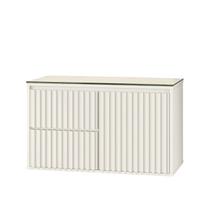 Gabinete Para Banheiro Ripado 80cm Branco sem Cuba Gabinete Para Banheiro Ripado 80cm Branco sem Cuba