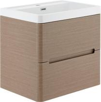 Gabinete para Banheiro River Wengue Taupe 60cm Sensi Dacqua