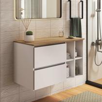 Gabinete para Banheiro Suspenso 1 Porta 1 Gaveta