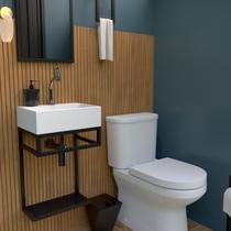Gabinete para Banheiro suspenso 40cm com cubal Iron Los Angeles Venturi