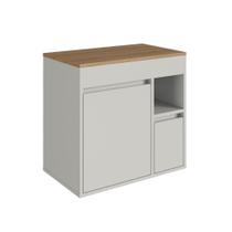 Gabinete para Banheiro Suspenso 60cm 1 Porta 1 Gaveta Bangladesh BA2065AR Arenas - Art In Móveis