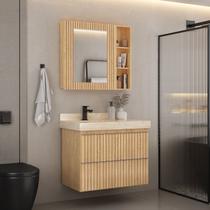 Gabinete para Banheiro Suspenso Ripy 80cm sem Lavatório