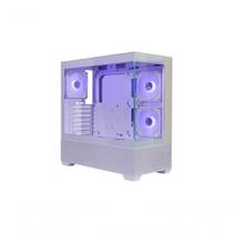 Gabinete para Computador Elite 690 Wood E690-WHNN-S00 Mid Tower ATX Vidro Temperado Branco Cooler
