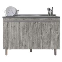 Gabinete Para Cozinha 3 Portas Malu Rústico 120cm Sem Tampo Nathan Móveis