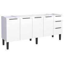 Gabinete para Cozinha Aço Jupiter 1,74m Branco para Pia de 1,80m - P101636 - COZIMAX