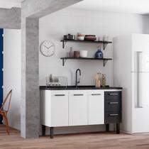 Gabinete para Cozinha em Aço para Pia 150cm Cozimax Atena Branco Gabinete para Cozinha em Aço para Pia 150cm Cozimax Atena Branco