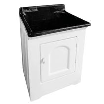 Gabinete para Lavanderia com Tanque Esfregadeira de Roupas 40L Limpar Calçados Organizar Lavanderia Gabinete para Lavanderia com Tanque Esfregadeira de Roupas 40L Limpar Calçados Organizar Lavanderia