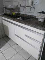 Gabinete para pia de cozinha 1,50m Donatello Branco 100% MDF 15mm