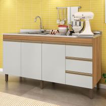 Gabinete para pia de cozinha 159cm simples e prático