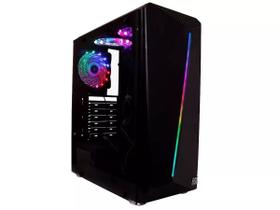 Gabinete Pc Gamer Shelter Tower Led Rgb Gh200 Preto Atx Oex - Oex'