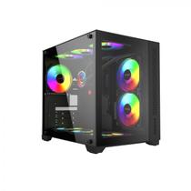 Gabinete Pcyes Black Vulcan - Frontal E Lateral Em Vidro Gabinete Pcyes Black Vulcan - Frontal E Lateral Em Vidro