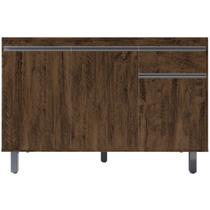 Gabinete Pia 3 Portas 1 Gaveta Pop Chocolate 120cm Sem Tampo