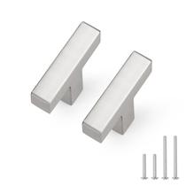 Gabinete puxa aço inoxidável Probrico de níquel escovado 50mm