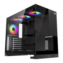 Gabinete Redragon Eternal Atx Mid Tower Vidro Temperado Usb Tipo C Preto Ca-612B Gabinete Redragon Eternal Atx Mid Tower Vidro Temperado Usb Tipo C Preto Ca-612B