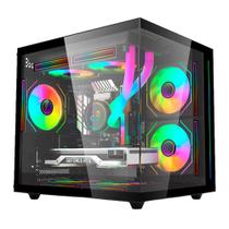 Gabinete Sem Fonte C3Tech Gaming Aquarius MT-G810BK