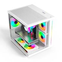 Gabinete sem fonte c3tech gaming aquarius mt-g810wh - branco