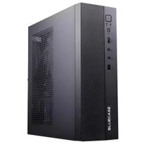 Gabinete slim com fonte 200w bg-2000 preto bluecase usb vertical horizontal microatx mini-itx