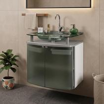 Gabinete - Standard com Cuba Moldada Branco Gabinete - Standard com Cuba Moldada Branco