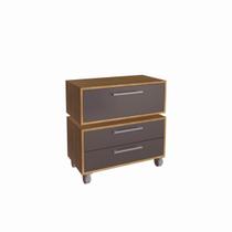 Gabinete Suspenso 80cm Alice Mel Grafite com Balcão Gavetas Com 1 Basculante Para Banheiro Sem Cuba Gabinete Suspenso 80cm Alice Mel Grafite com Balcão Gavetas Com 1 Basculante Para Banheiro Sem Cuba