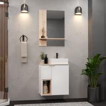 Gabinete Suspenso com Cuba e Espelheira 60cm Lisboa Móveis Bosi