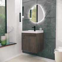 Gabinete Suspenso para Banheiro com Cuba 40cm em MDF Cremona Gabinete Suspenso para Banheiro com Cuba 40cm em MDF Cremona