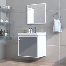 Gabinete Suspenso para Banheiro com Cuba 40cm em Mdf Veneto