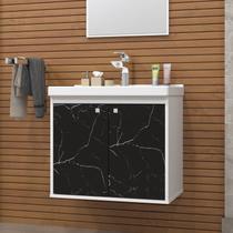 Gabinete Suspenso para Banheiro com Cuba 50cm Bergamo