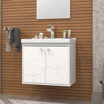 Gabinete Suspenso para Banheiro com Cuba 50cm Bergamo Gabinete Suspenso para Banheiro com Cuba 50cm Bergamo