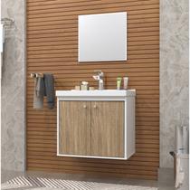 Gabinete Suspenso para Banheiro com Cuba 50cm Bergamo Gabinete Suspenso para Banheiro com Cuba 50cm Bergamo